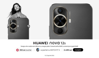 HUAWEI nova 12s, disponibil în România: portrete uimitoare cu noua cameră selfie de 60 MP